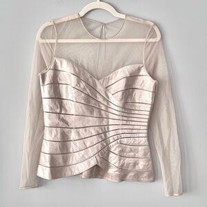 Adrianna Papell Evening Essentials Corset | Champagne |Size 8